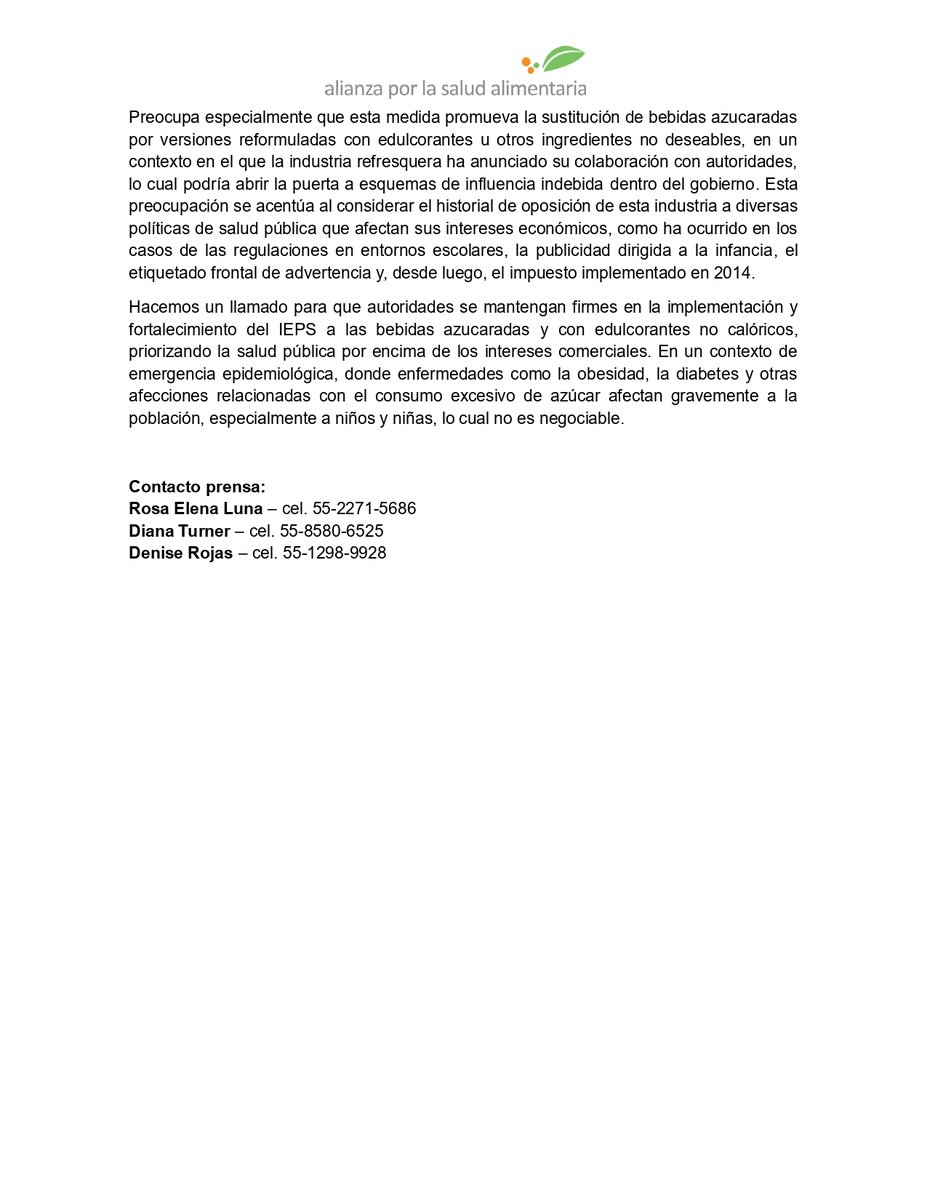 elpoderdelc's tweet image. 🥳Lo bueno: El Congreso aprobó incrementar el #IEPS a bebidas azucaradas y con edulcorantes dentro del #PaqueteEconómico2026.
😓Lo malo: Es insuficiente y no llega al mínimo recomendado internacionalmente.
¿Por qué son urgentes #ImpuestosParaLaSalud más altos en México?👇🧵