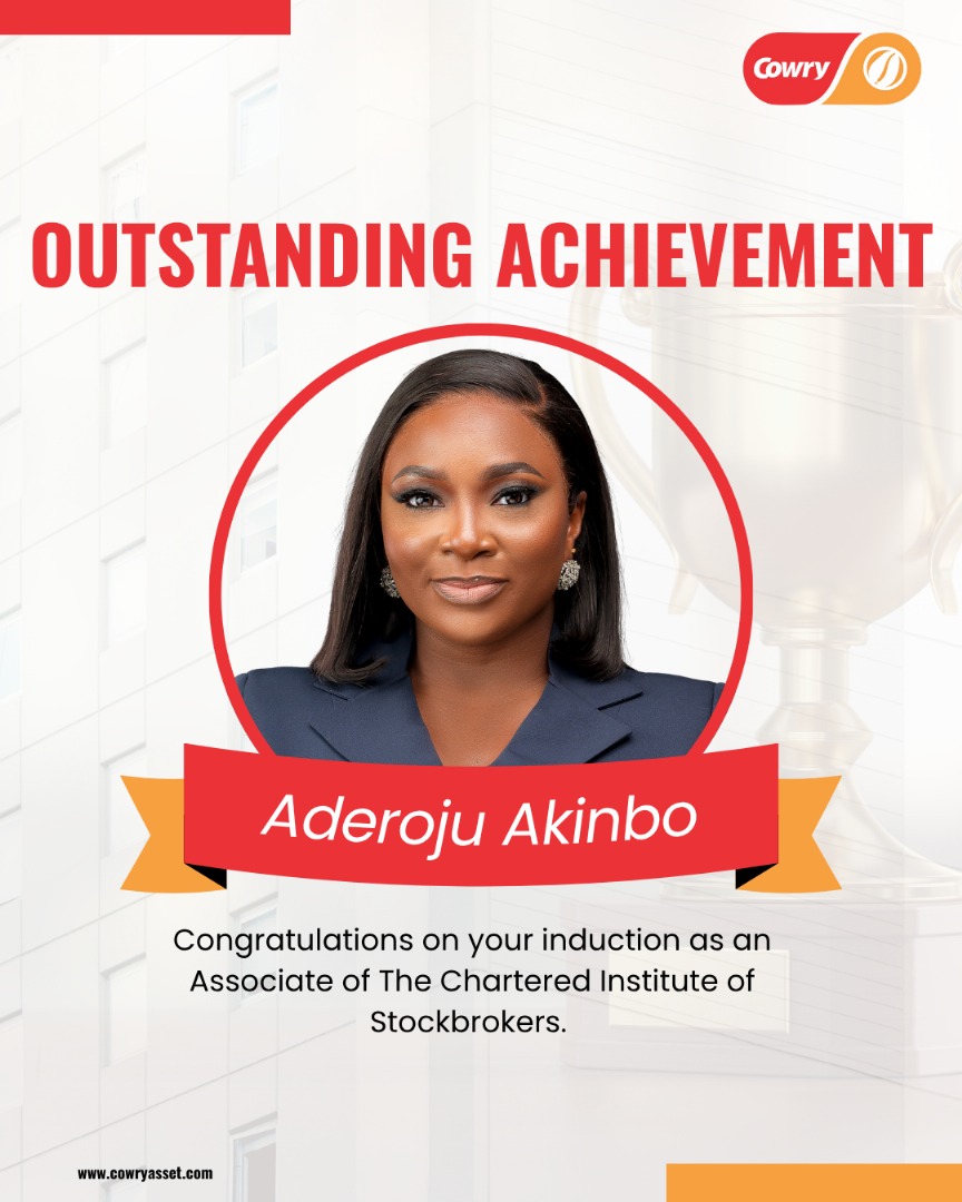 CowryAssetMgt's tweet image. We proudly celebrate four of our team members on their remarkable induction into The Chartered Institute of Stockbrokers —
Congratulations on this outstanding achievement! 

#CowryAsset #OutstandingAchievement #CIS #ProfessionalExcellence #CowryTeam #ProudMoment
