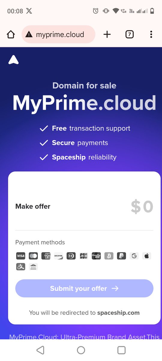 mazahiralinajfi's tweet image. 🚀 Just acquired MyPrime.cloud and it's now listed on @spaceship! This premium domain is ripe for a game-changing cloud service or cutting-edge platform. Don't miss the chance to own a truly memorable digital asset. Inquire now!
#DomainNames #CloudComputing…