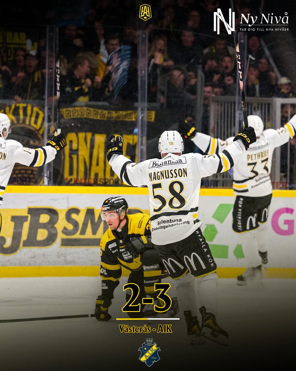 🖤💛Tre oerhört sköna poäng!