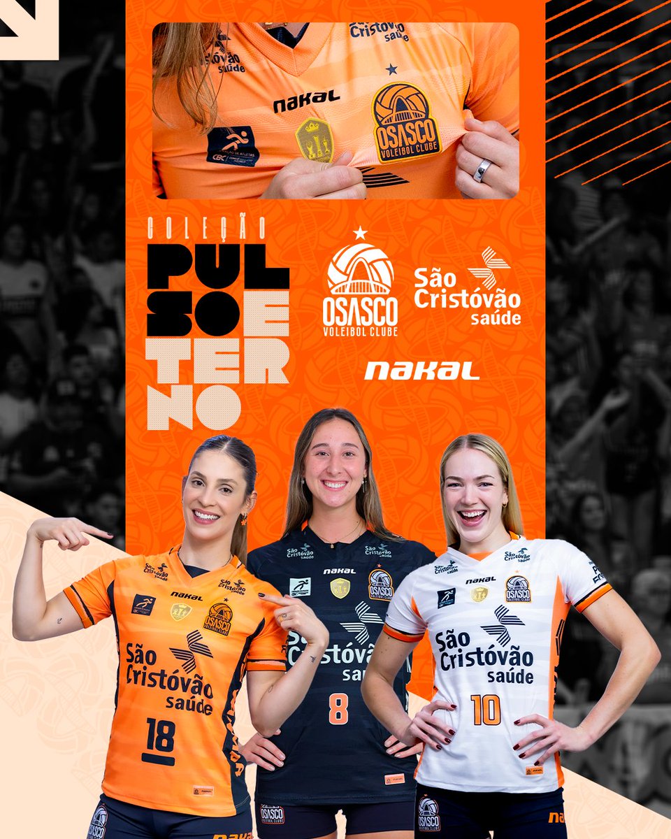 Osasco Voleibol Clube (@osascovc) on Twitter photo A nova coleção PULSO ETERNO já está no ar — uma homenagem à história, à garra e à energia que fazem o Osasco São Cristóvão Saúde pulsar a cada ponto.
⠀
Não é apenas um uniforme.
É a nossa tradição vestida de emoção.
<a href="/nakaloficial/">nakaloficial</a>
Já disponível em: osascovoleibol.com.br A nova coleção PULSO ETERNO já está no ar — uma homenagem à história, à garra e à energia que fazem o Osasco São Cristóvão Saúde pulsar a cada ponto.
⠀
Não é apenas um uniforme.
É a nossa tradição vestida de emoção.
<a href="/nakaloficial/">nakaloficial</a>
Já disponível em: osascovoleibol.com.br