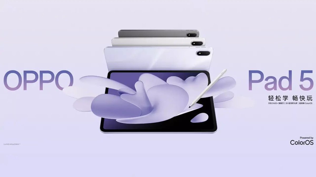 AndroidPC_es's tweet image. OPPO Pad 5, super gama media de 12,1″ 3K y 6 altavoces presentada androidpc.es/oppo-pad-5-tab…