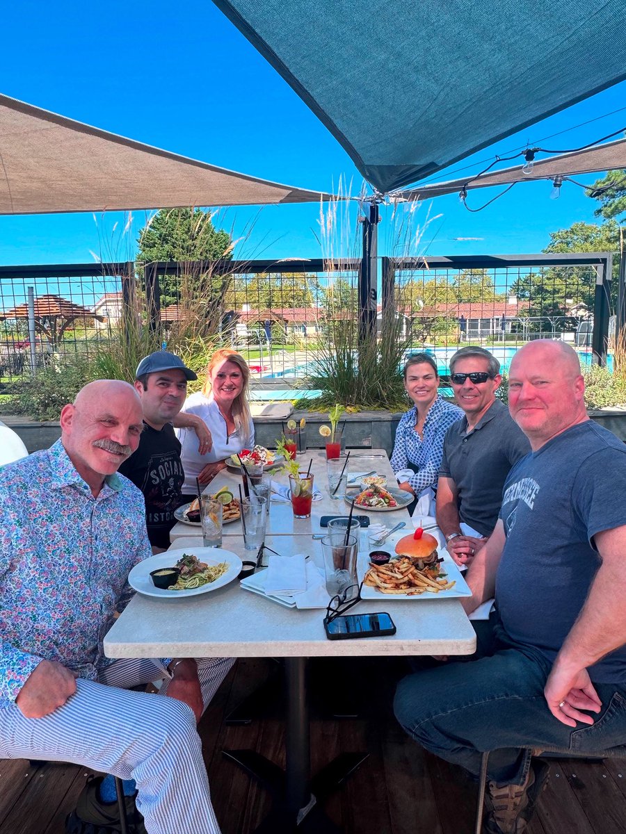 Delightful waterside lunch in Washington DC. From right rear: Cady Montgomery, wife of Savanah, Georgia 1st District candidate Brian Montgomery, candidate Brian and diplomatic liaison Jamey Nealy. From left rear: Media consultant Cassandra Campbell Bagherpours (Founder Progress
