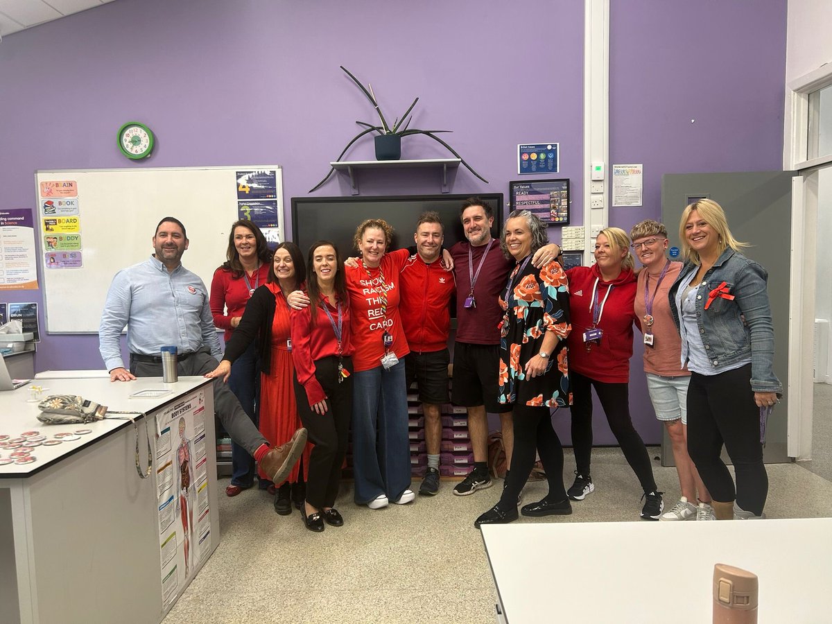 Cheshire East NEU (@neucheshireeast) on Twitter photo NEU members at Oakfield Lodge showed their support for <a href="/SRTRC_England/">Show Racism the Red Card</a> wearing red today. Great work.
#WRD25 #SRtRC
<a href="/NEUnion/">National Education Union</a> NEU members at Oakfield Lodge showed their support for <a href="/SRTRC_England/">Show Racism the Red Card</a> wearing red today. Great work.
#WRD25 #SRtRC
<a href="/NEUnion/">National Education Union</a>