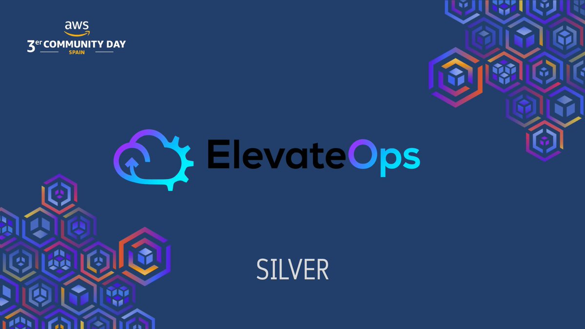 🚀 ¡Entramos en la recta final de sponsors del #AWSCommunityDaySpain 2025.
Nos alegra anunciar a ElevateOps como Sponsor Silver 🙌
Una comunidad que inspira a muchos a “Aprender AWS como un PRO” 
#AWS #Community #Sponsors