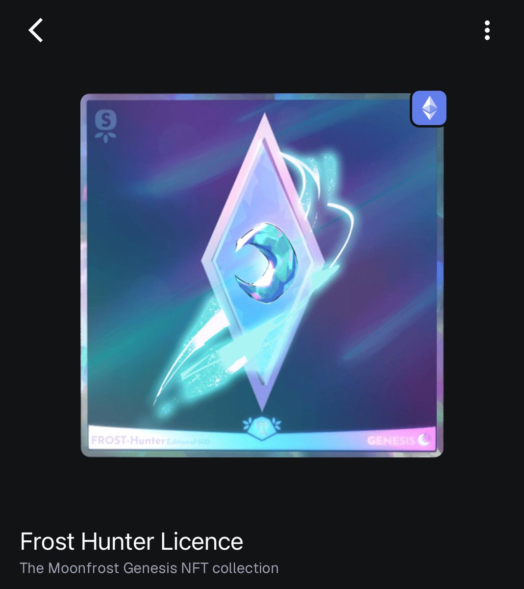 Finally bought <a href="/MoonfrostGame/">Moonfrost</a> Frost Hunter License 😆 
It’s been awhile since I bought nft 🤣🤣🤣
With this I can finally have more inventory spaces and stamina recover boosts! 🎉🎉
Tmr time to shop for some tools for Halloween event!😆😆