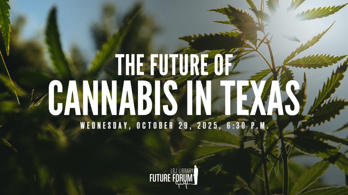 Texas’ cannabis industry is at a crossroads. With new federal rules, a Capitol showdown, and an executive order signed, what does the future hold?

Join us for a timely conversation on the legal, economic, and health impacts for Texans.

Register now: lbjlibrary.org/events/future-…