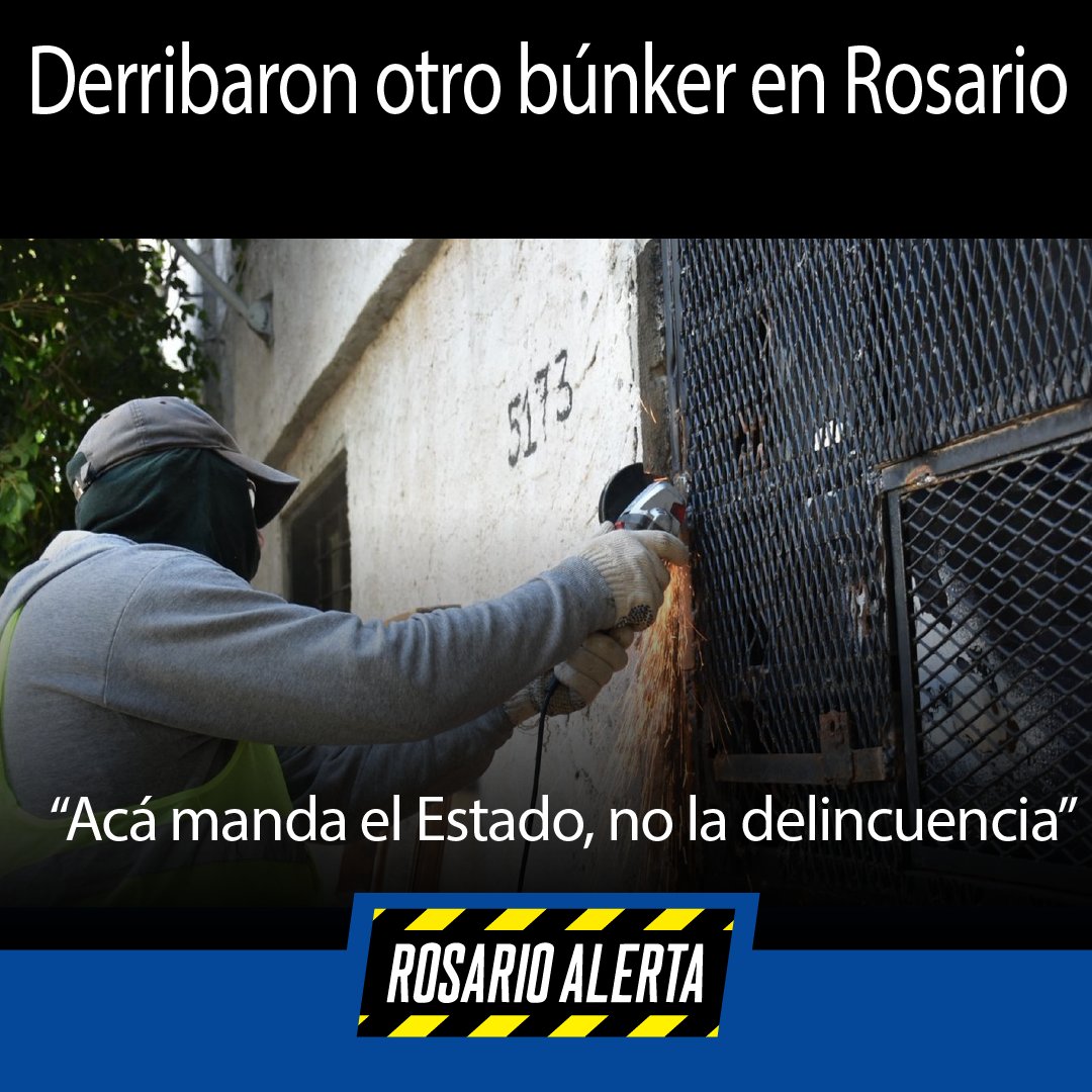 RosarioAlerta's tweet image. 🏚️⚖️ En Rosario, derribaron el búnker narco N°50. Ya son 78 en toda Santa Fe desde que rige la Ley de Microtráfico. Cococcioni: “Acá manda el Estado, no la delincuencia”.
#Rosario #Bunker #Microtráfico rosarioalerta.com.ar/site/?p=28426 a través de @RosarioAlerta