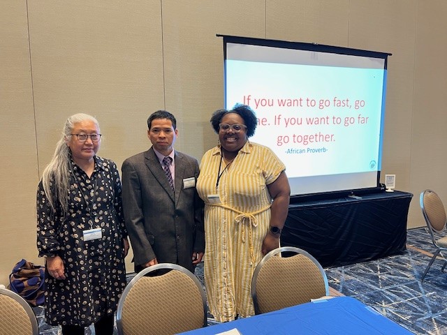 We attended the Illinois Dept. on Aging Conference — Framing the Future ! A key session explored how cultural competency improves program impact &amp; equity. Thanks to Cambodian Association of Illinois' Kaoru Watanabe and Chhuh Singha &amp; AgeOptions' Tiffany Favers for presenting!