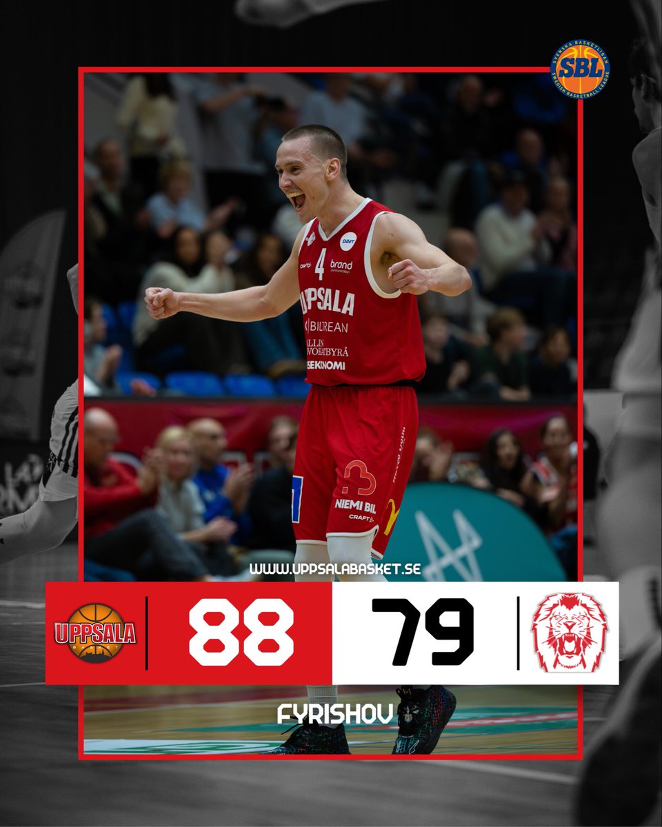 ✅ JÄTTEVÄNDNING GAV FJÄRDE SEGERN! 🔥

Underläge med 62-71 inför den avslutande perioden vändes till säsongens fjärde seger, 88-79 i kvällens hemmamatch mot Högsbo Basket. 👀🔥

Poängbäst blev Peter Stümer med 31(!) till antalet. #UppsalaBasket