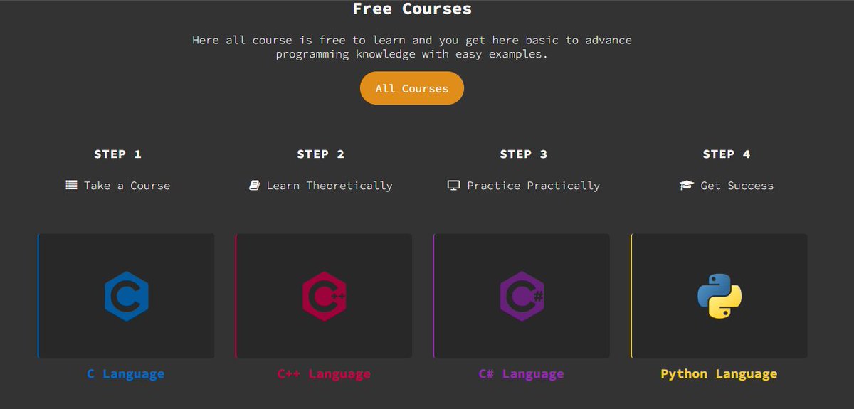 elcdc_'s tweet image. TechBaz
Cursos de programación como C, C++, Python, con exámenes tipo MCQ.
.
.
.
.
Ofrecen certificado gratis al aprobar el examen correspondiente
.
.
.
techbaz.org