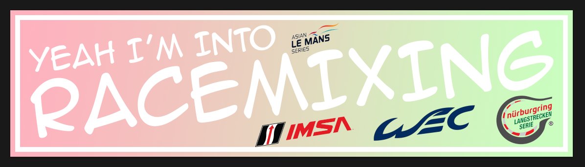 Please feel free to put this sticker on your car if you too enjoy multi class race events