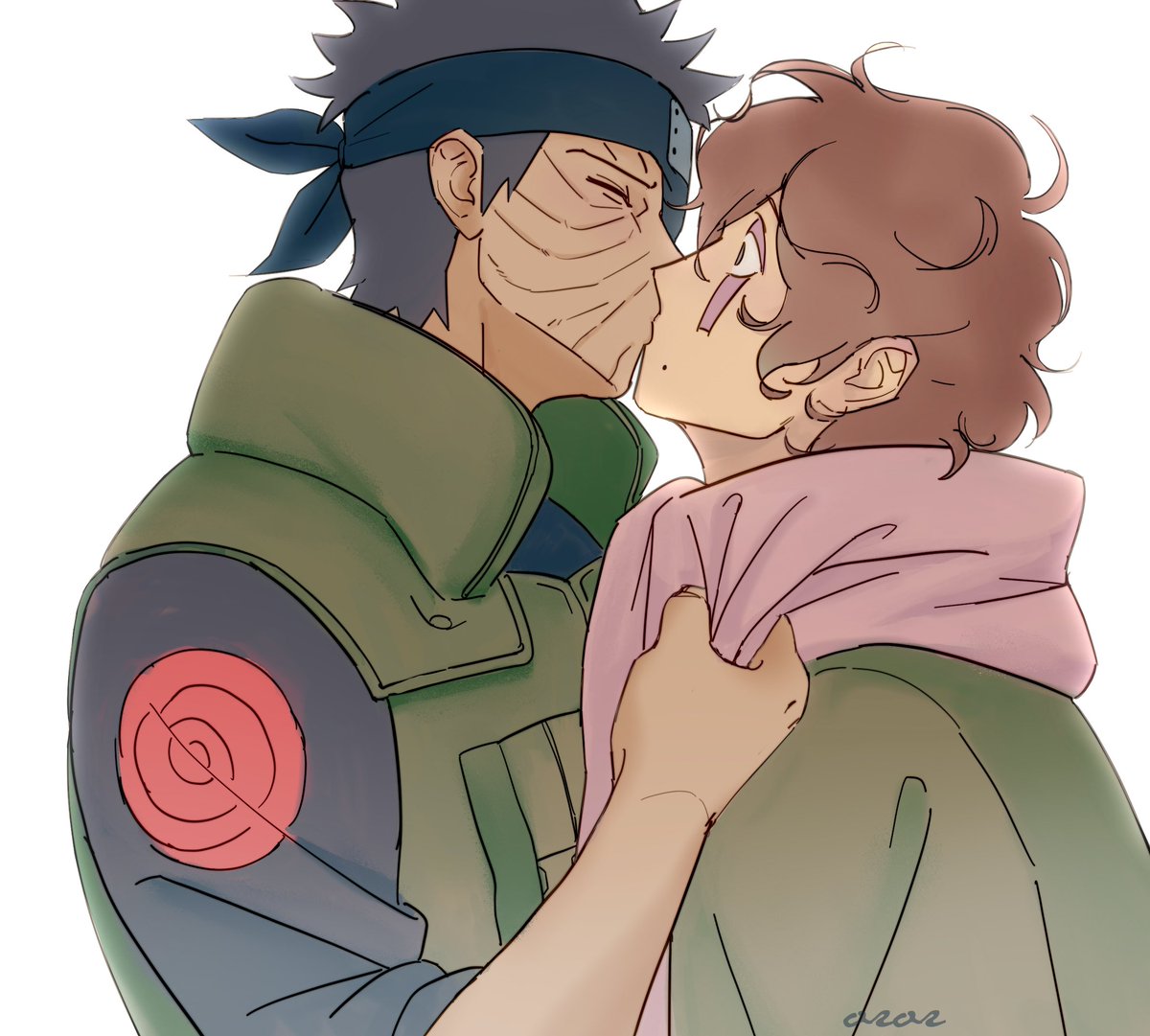 ororpoodle_'s tweet photo. Obitober day 16
he doesnt know (#���ロ゚#)
#obito #kakashi #sukea https://t.co/JosSZPWYhc
