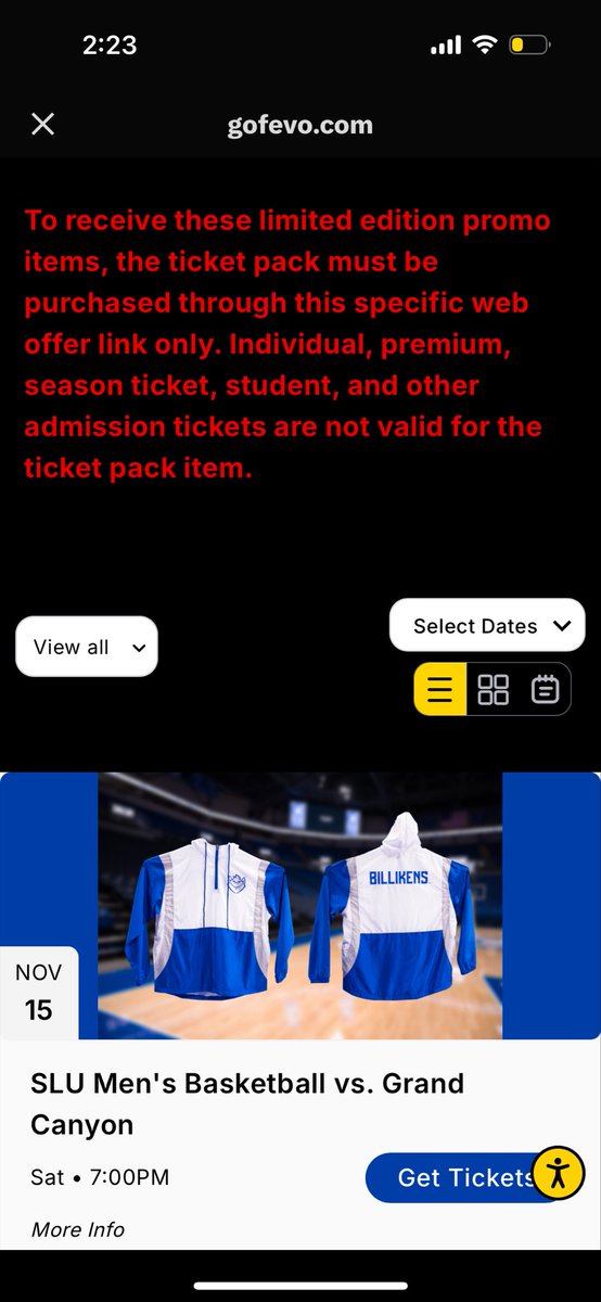 MidtownMadPod's tweet photo. SLU on a roll today. If we’re reading this correctly Season Ticket holders can’t just pay for the theme item as they were last year? The Chris May Experience #HighestLevels https://t.co/raQzokX9BB