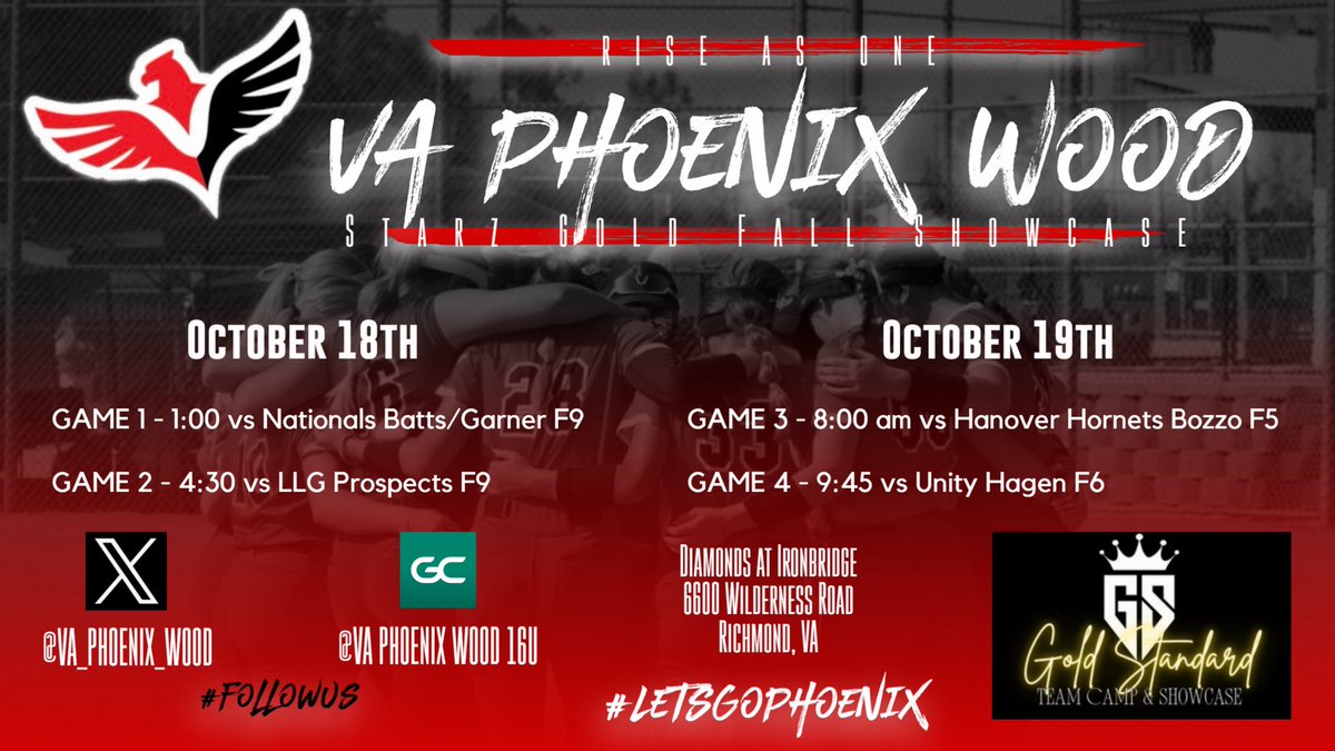 GiannaPitzer's tweet image. Schedule for the weekend at the Starz Gold Fall Showcase! Excited for this!!!