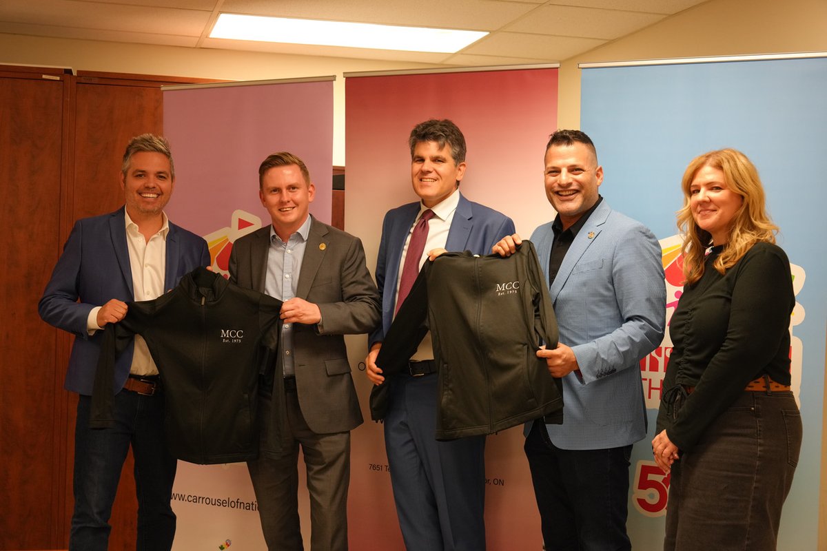 A big thank you to Minister of Citizenship and Multiculturalism Graham McGregor <a href="/BramptonGraham/">Graham McGregor</a> , and MPP Andrew Dowie, <a href="/AndrewDowieMPP/">Andrew Dowie</a>  for visiting the MCC today!  It was great to share our work and celebrate the diversity of our community!