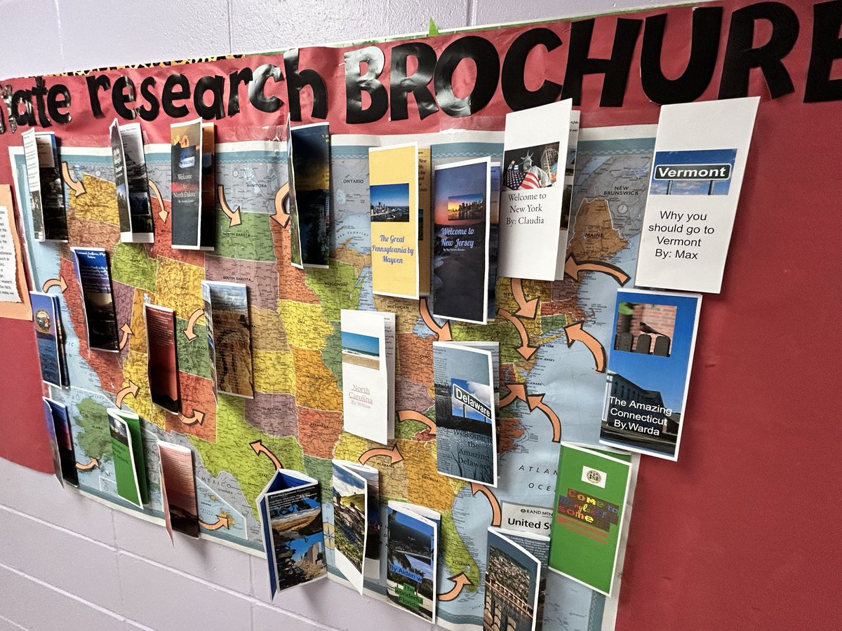 I just love how our research-based state brochures came out! Students finished presenting them today! <a href="/LISShines/">LIS Shines</a>