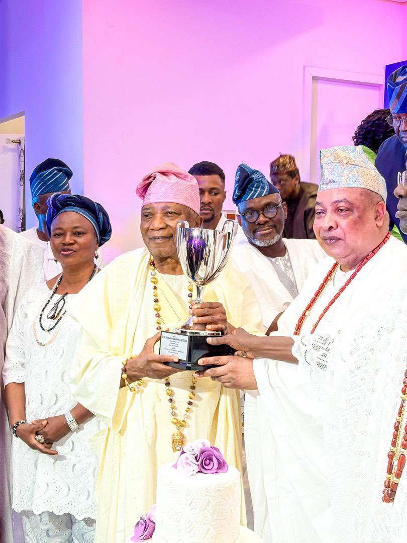 ladiadebutu's tweet photo. Today, we gathered at the Alaperu Palace, Iperu to honour a living legend, my father, Sir Kesington Adebukunola Adebutu, CFR.

The symposium themed “Odole Oodua: Symbol of Wealth Creation and Catalyst for Sustainable Development” reflected his lifelong commitment to philanthropy, entrepreneurship, and community growth.

In his characteristic humility and love for his people, Baba announced a ₦4 billion worth of project funding, ₦1 billion each for the three Local Governments in Remo and his beloved hometown, Iperu. The traditional rulers of each local government have been requested to form committees to propose projects that will directly benefit their people.

As his son, watching distinguished guests celebrate Baba’s extraordinary impact filled me with pride. His legacy of service, compassion, and empowerment continues to inspire generations. May God bless him with more years in sound health and fulfillment as we celebrate his 90th birthday.