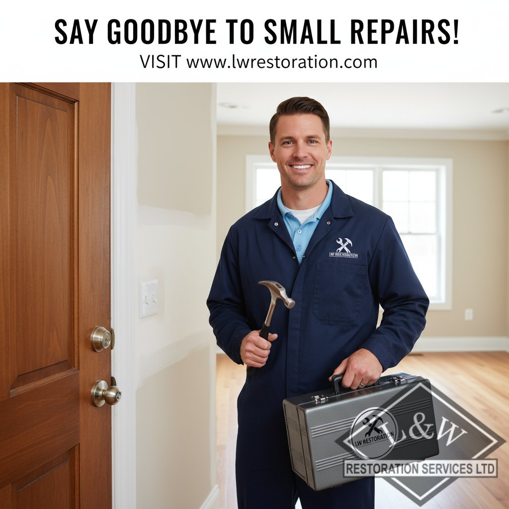 l_wrestoration's tweet image. We can help you with those minor repairs that get ignored! We'll tackle the little things before they become a major headache. We believe in doing it right the first time! Visit our website! ➡️ rfr.bz/t4481ac #DoItRightTheFirstTime #LWRestoration #HandymanExperts