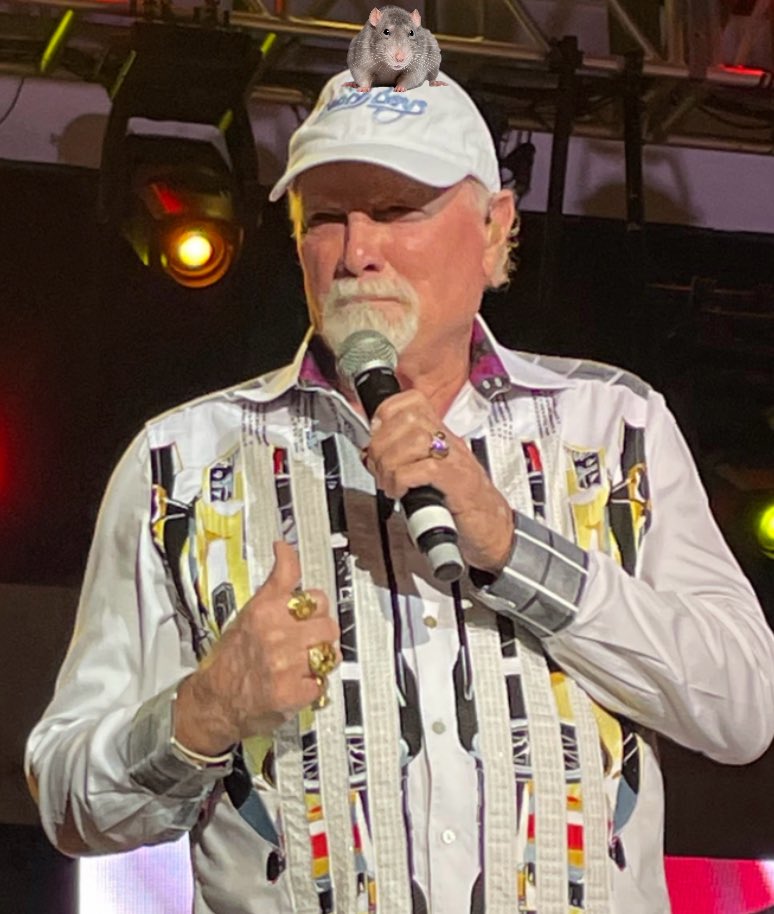 BEACH BOYS FACT 9

Mike Love frequently wears hats to hide that he is controlled by an intelligent rat while performing.