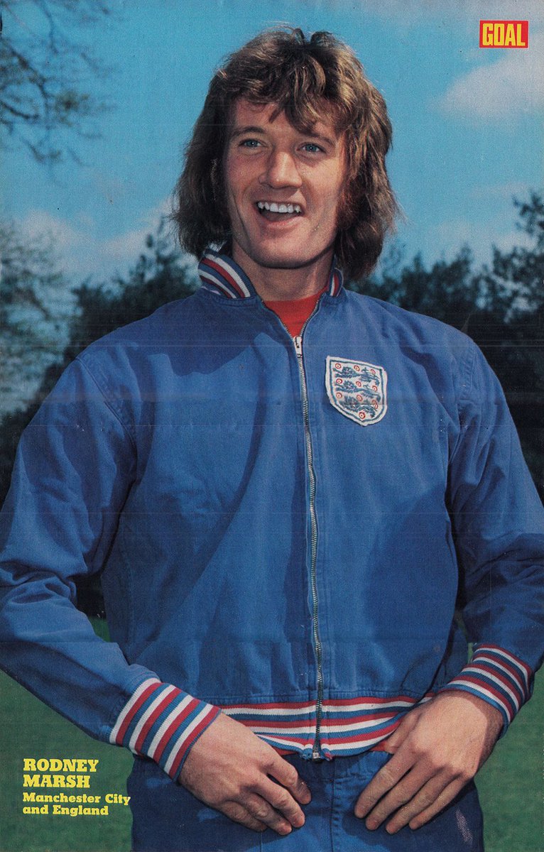 RODNEY MARSH 🏴󠁧󠁢󠁥󠁮󠁧󠁿
Another ' maverick ' but very skilled player often overlooked by his country.
9 caps 
pic 1972