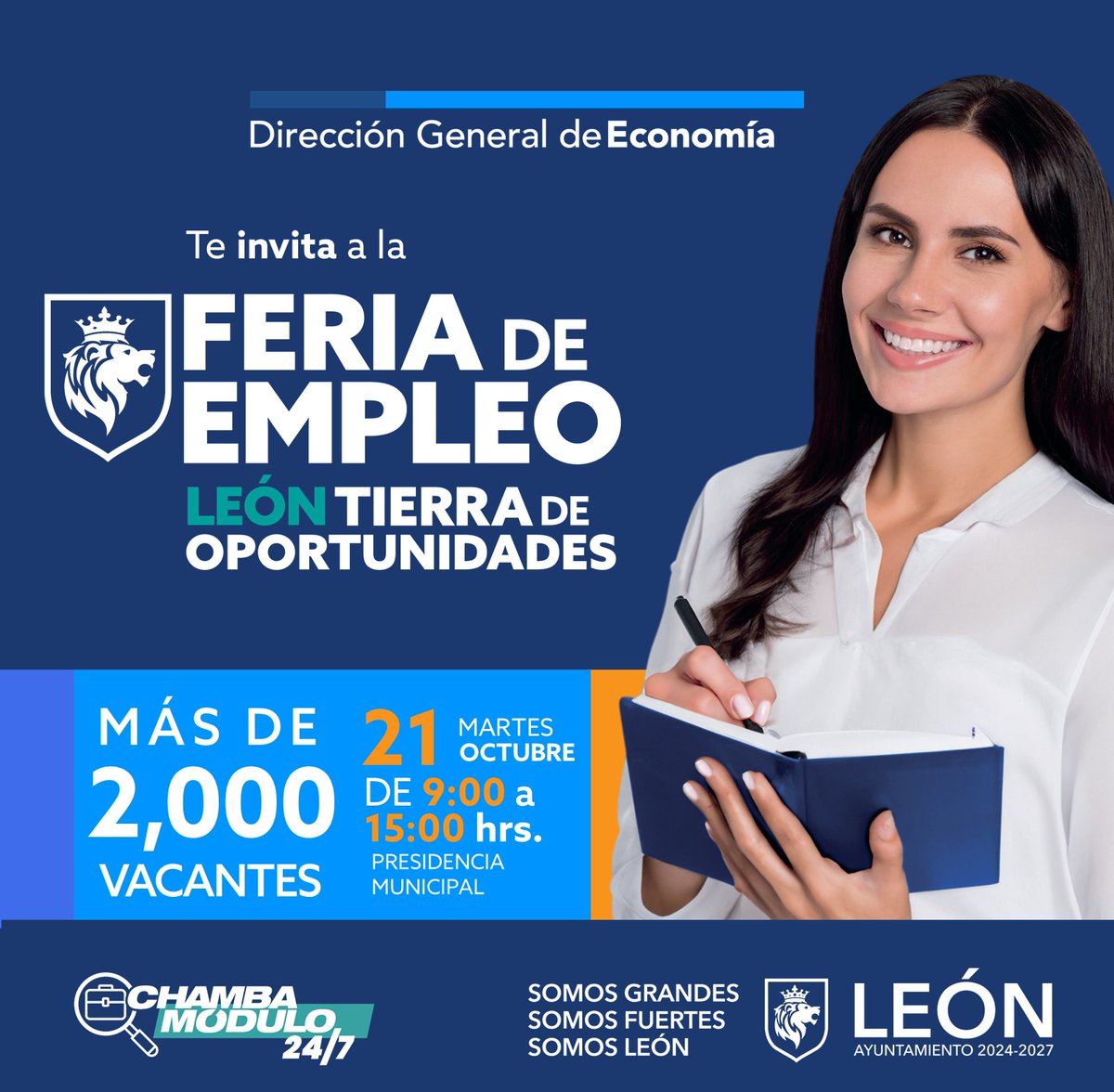 ChambaModulo's tweet image. Revisa las vacantes que se ofertarán en la Feria y regístrate en la liga que aparece en nuestras historias💼👇whatsapp.com/channel/0029Va…