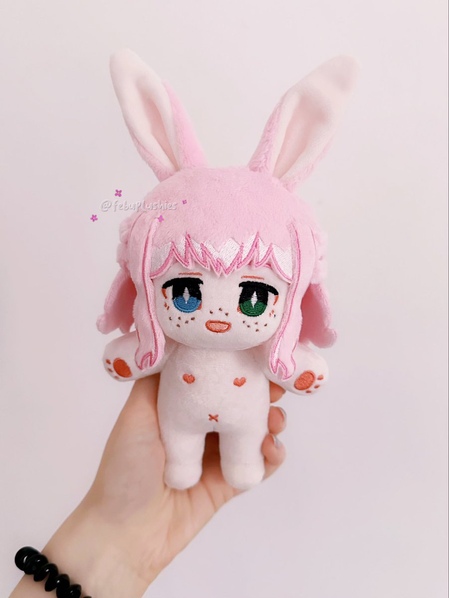 febuplushies's tweet image. Pink babies 🥺 I love the pigtails on the back! 

#plush