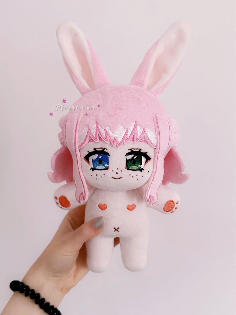 febuplushies's tweet image. Pink babies 🥺 I love the pigtails on the back! 

#plush