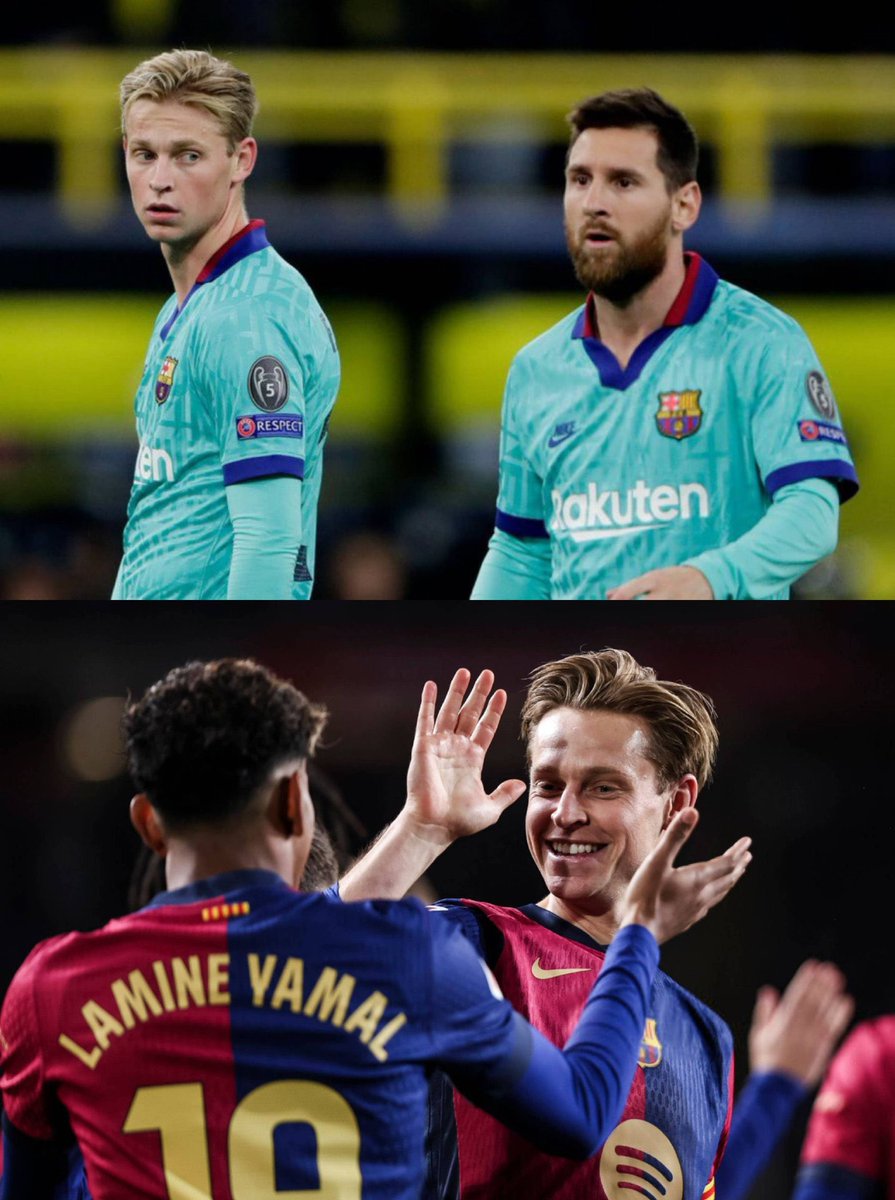 🚨🎙️| Frenkie de Jong: “If I’m the free player and there’s no good passing option, I won’t pass — there’s no point giving the ball to someone who’s marked… unless that player is Lamine or Messi.” #fcblive
