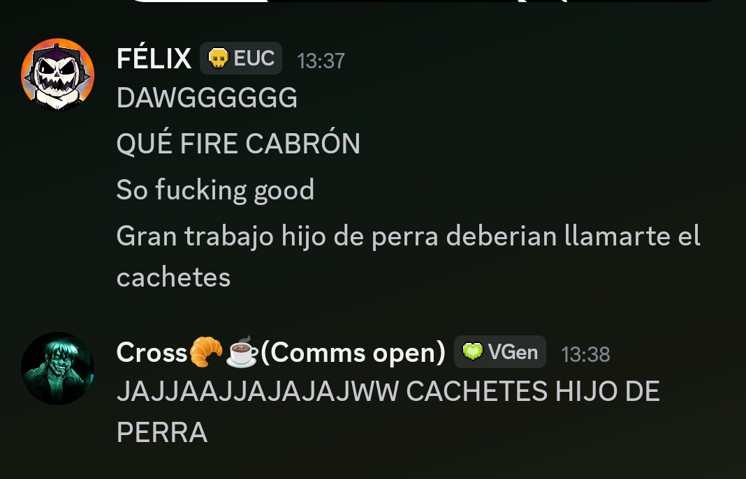 JJAJSJQSJA Pinche Félix eres la mamada