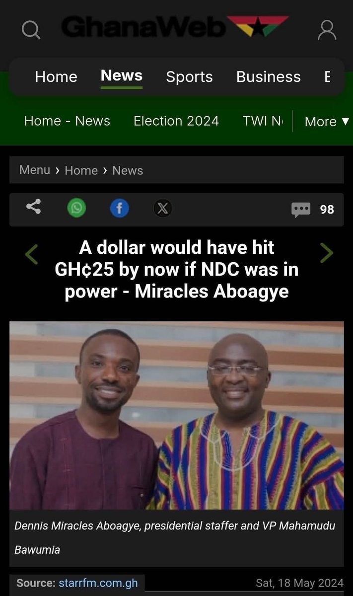 Good evening <a href="/DennisMiracles/">Dennis Edward Aboagye</a>, while we don’t expect a fixed exchange rate under the NDC, we seek relative stability and we are working towards that. 

Would you want to apologise for this statement?