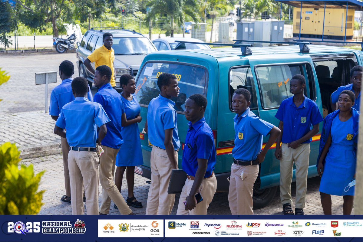 Arrival: Adidome SHS arrive quietly, but determined.

#NSMQArrivals #NSMQPrelims #NSMQ2025