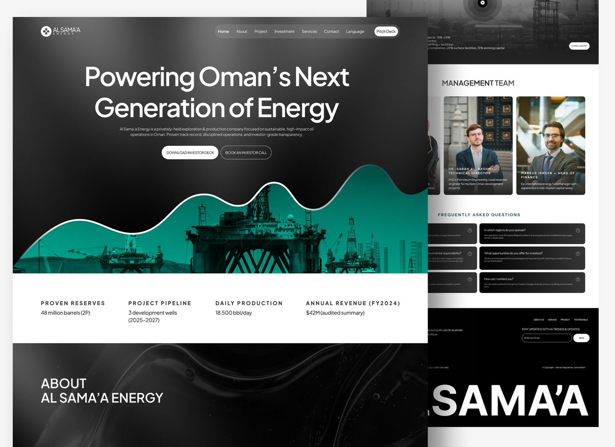 SamiulIsla89162's tweet image. Is this okay for an oil company website? #uxdesign #oilandgas #webdesignproblems #UserExperience