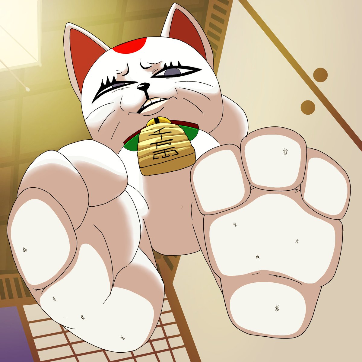 "Ugh How many of these annoying pests do I have to step on today?! They really need to sweep up around here..."