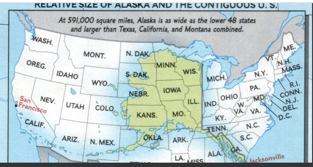 MaryandBessie's tweet photo. I see a number of folks here posting about the #AlaskaStorm, sharing photos, asking questions. here is a Scale Map, Alaska laid over The Lower 48. Anchorage, where I live, would be Southern (lower) MO, that's where the refugees are now. As you can see, Western Alaska, the area decimated by the Storm, would be the middle of S.DAK, and, there are NO ROADS...NO ..... ROADS to get there from, well, anywhere