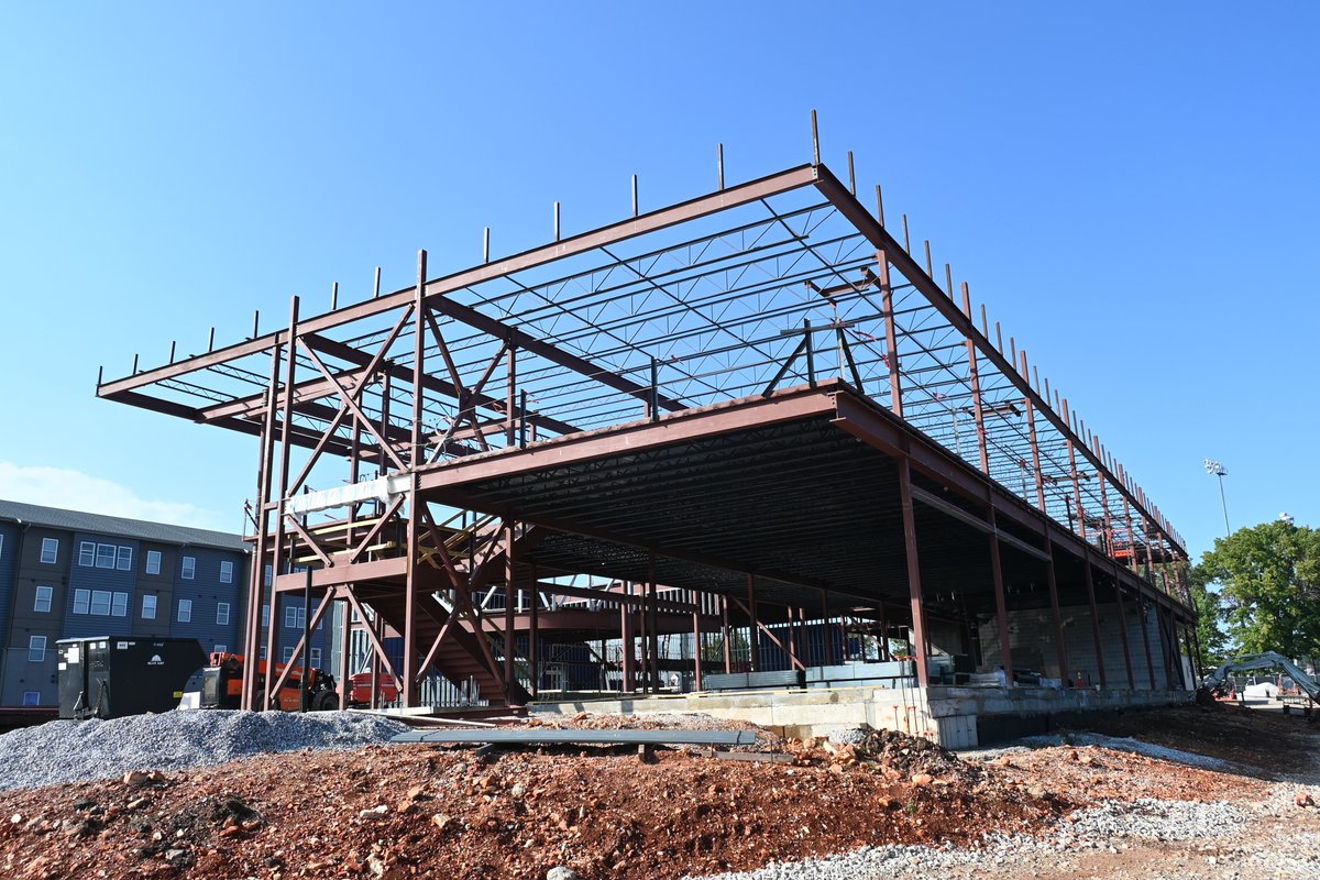 The Clifton M. Smart III University Advancement Center is rising fast! It’s on track to be enclosed by Homecoming and completed next fall. We're excited to see our new home come together! #MoState #GoBears #WeDigMaroon