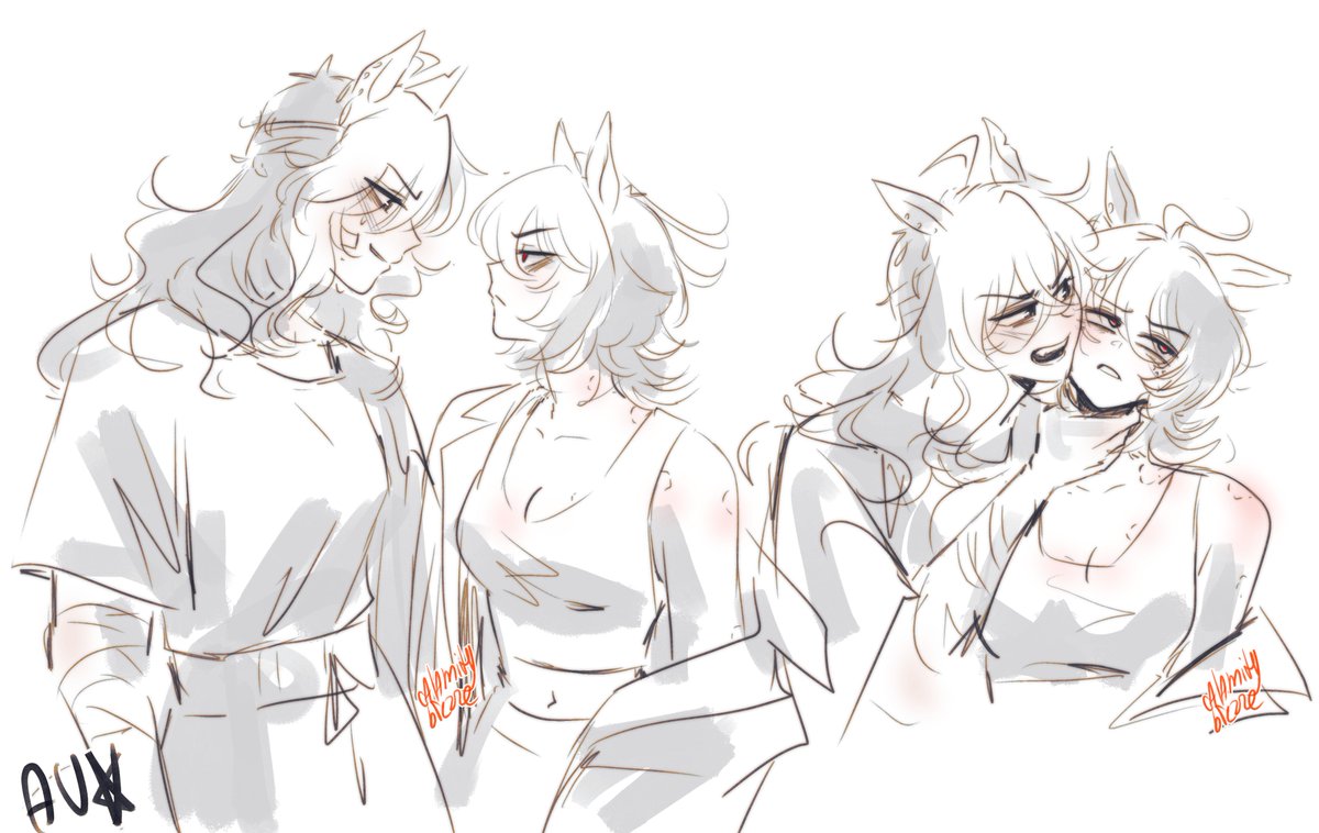 t_last_meaning's tweet photo. since createtober starts tomorrow, here are some old pktk sketches that I couldn't finish because I was either too lazy or didn't like them https://t.co/O3eCS6CUM8