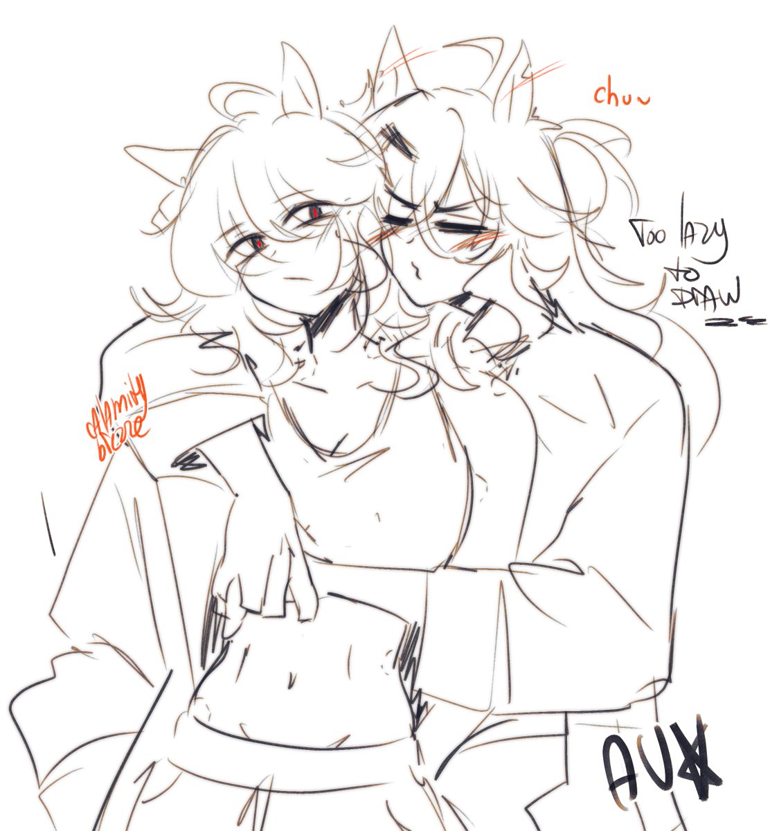 since createtober starts tomorrow, here are some old pktk sketches that I couldn't finish because I was either too lazy or didn't like them
