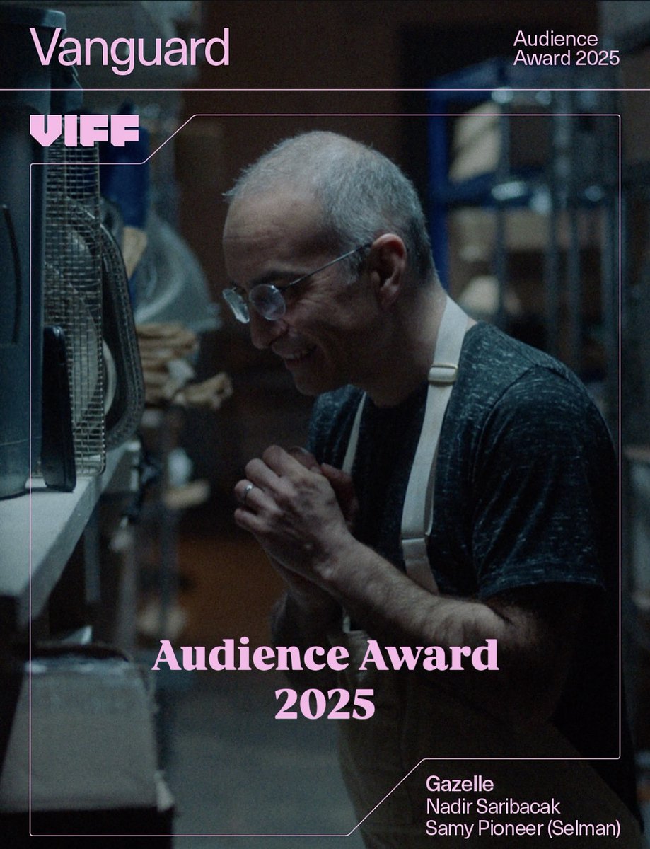 A huge congratulations to our team - we are thrilled to have won the Audience Award <a href="/VIFFest/">Vancouver International Film Festival</a> Vanguard.
 
The response to Gazelle has been incredible, and we’re so grateful to everyone who watched and voted. 

Thank you to the audience for your overwhelming support and for