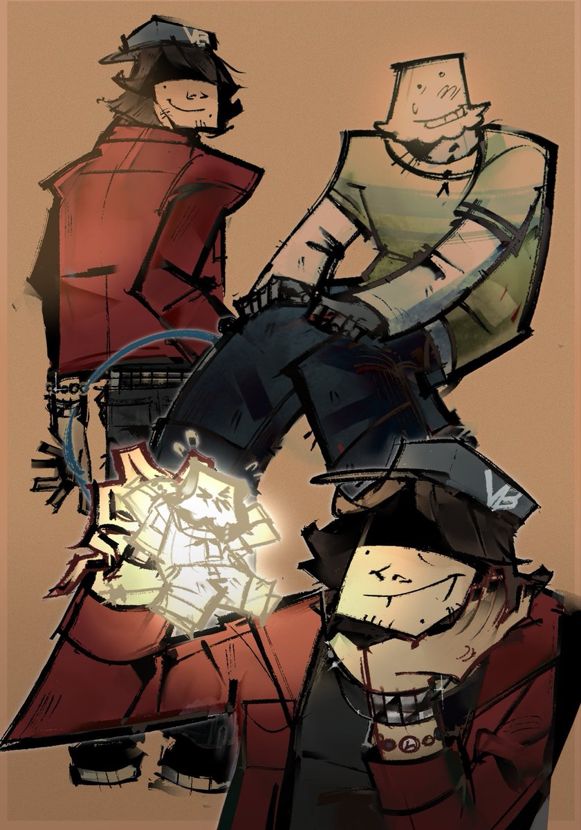 fishhyboney's tweet image. just wanted to draw kasper differently this time #Regretevator #skaterlight (maybe)