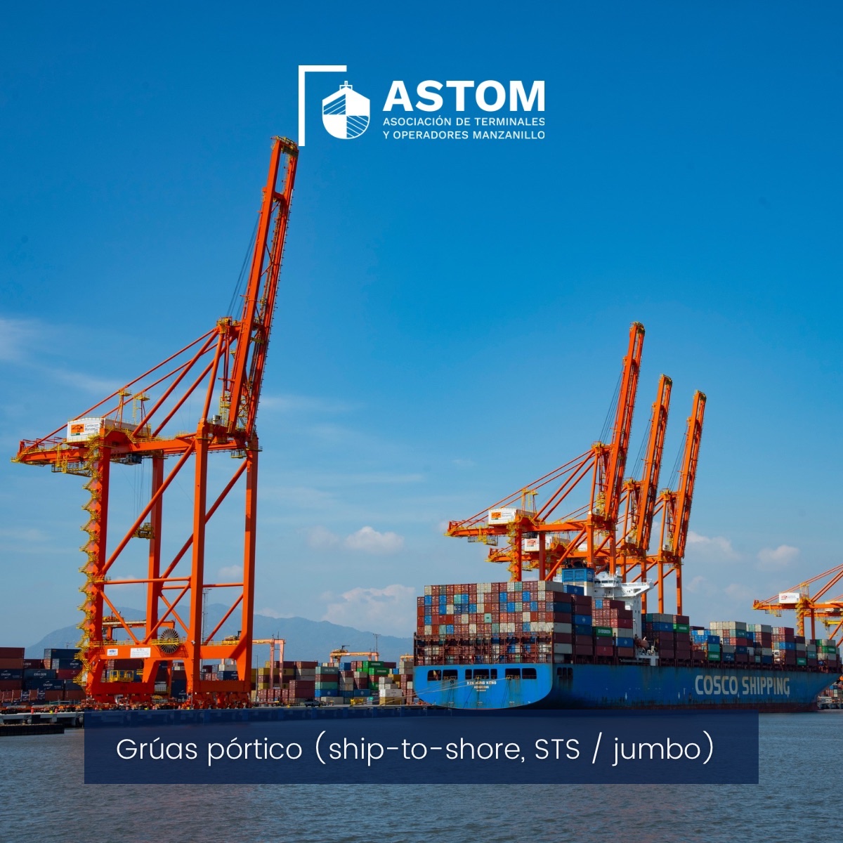 #DatoCultural
Las grúas pórtico (ship-to-shore, STS / jumbo) que operan en el #PuertoDeManzanillo para carga y descarga de contenedores son fabricadas principalmente en China y otros países asiáticos y viajan totalmente ensambladas, listas para ser instaladas y empezar a trabajar