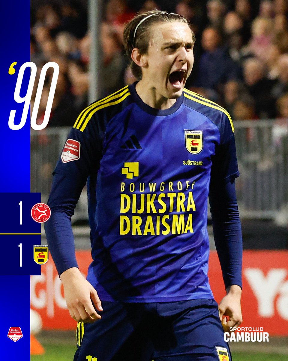SCCambuurLwd's tweet photo. Gestreden, gedomineerd en 1️⃣ punt gepakt
#ALMCAM https://t.co/DZwAWm0py6