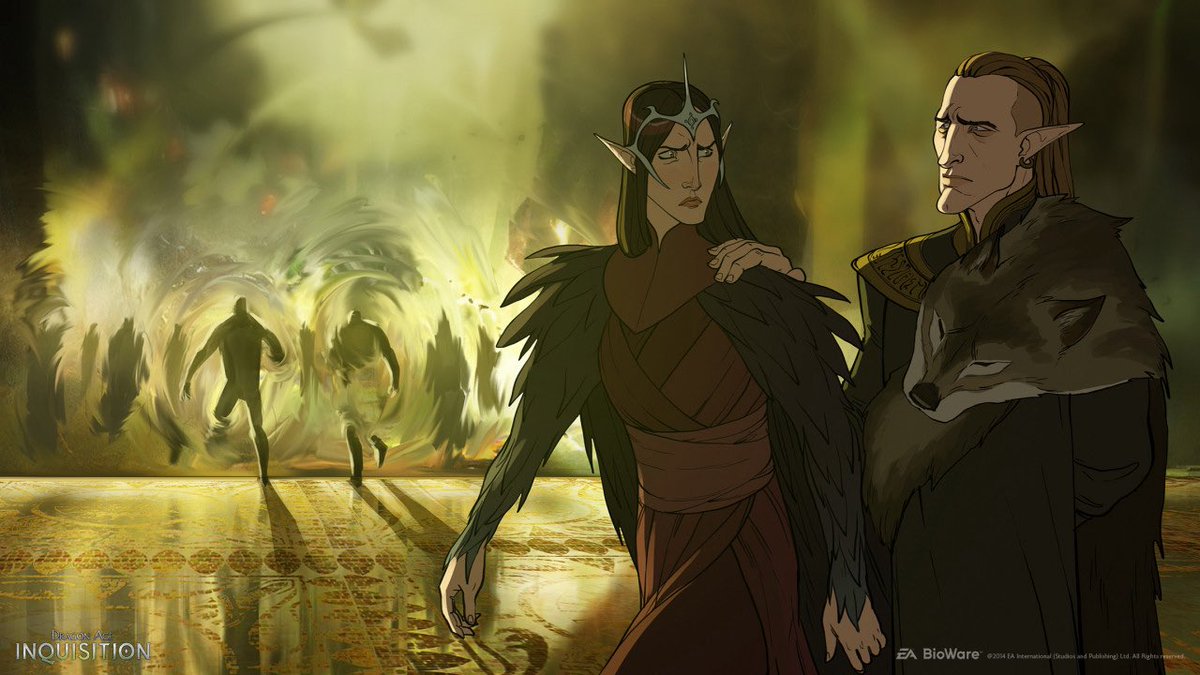 sellenomancy's tweet image. the file name for this concept art is “solas saves mythal” SAVE HER FROM WHATTT