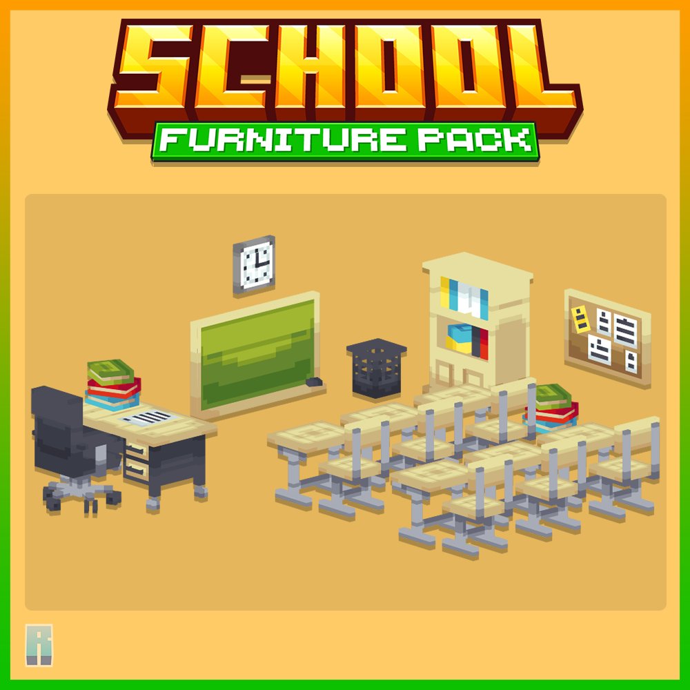replanus's tweet image. School Furniture Pack
Available on @MCModelsNet
mcmodels.net/vendors/64/rep…
#Minecraft #Blockbench #lowpoly #pixelart
