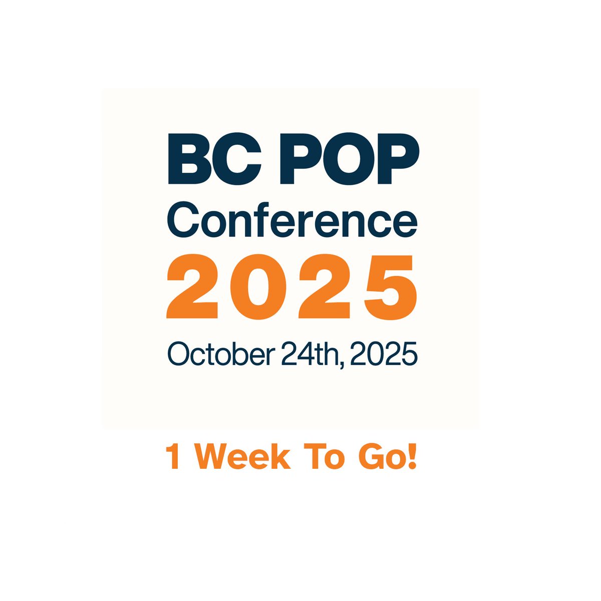 #BCPOPConference2025 is only 1 week away!!  Are you joining us? Still time to register and explore all 30 available sessions (47 speakers) at popcon.ca.  Can't join us that day? Register to watch recordings!  #popconference2025 #BCed #ProvincialOutreachPrograms