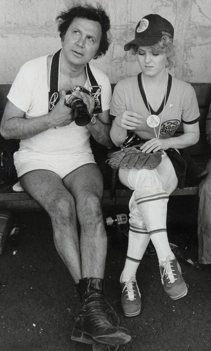 Ron and Bernadette Peters, 1977, during Golden Nugget's 5th Annual Celebrity Softball Game! An icon with an icon.