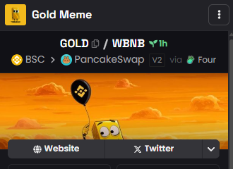 goldmemebsc's tweet photo. dexscreener updated with our new $GOLD graphics https://t.co/LKs0jUltxM