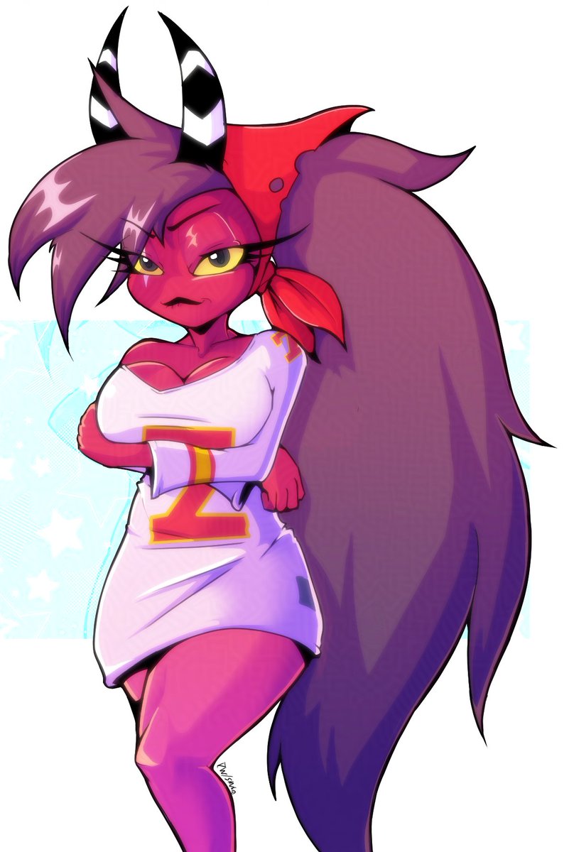 First pin-up styled c0m ive gotten! I've never done something from the Vivzie pop-verse (cept that one time I draw Loona, which is mandatory for furries now IG). Its /checks notes/ Sally May!