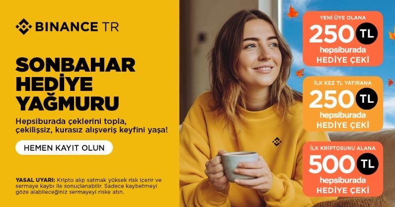 Duffytrader's tweet photo. Sonbaharın tadını #BinanceTR ve @Hepsiburada ile çıkarıyoruz. #BinanceTR ailesini genişletmeyi hep çok istedi ve sevdi. Bunun için Türkiye'nin lider pazar alanlarından @Hepsiburada ile ses getiren bir kampanyaya imza attılar.

Duyduk duymadık demeyin!

Yeni üyeye 250 TL hediye çeki,

İlk kez TL yatırana 250 TL hediye çeki,

İlk kriptosunu alana ise tam 500 TL hediye çeki,

Tam tamına 1000 TL hediye çeki #BinanceTR aracılığıyla @Hepsiburada'dan yeni kullanılılara hediye.

Harika teşvik değil mi? Blokzincir dünyasına ve teknolojiye kavuruşurken @Hepsiburada'da alışveriş keyfi bir ayrı olur.

Şimdi hızlıca aşağıdaki linke tıklayıp @Hepsiburada ve #BinanceTR aracılığı ile kripto para dünyasının kapılarını ardına kadar açabilirsiniz.

https://t.co/k1s17fDJcY
