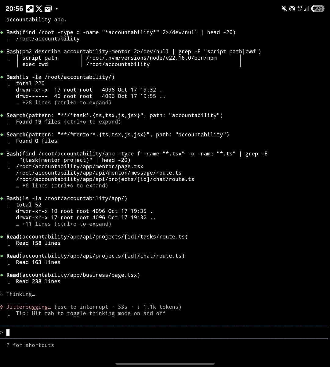 AdaptionDigital's tweet image. Terminal coding with interruptions from Betfair and X notifications popping up on the phone